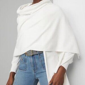 WHBM Luxe Wrap Ecru from Current Collection.